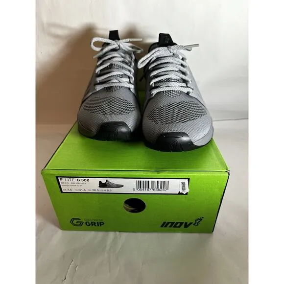 Inov-8 Men's F-Lite G 300 - Cross Trainer Shoes Grey/Black Size 8.5 Athletic