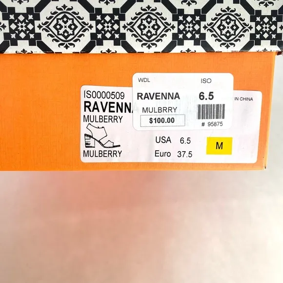 Isola Ravenna Suede Sandals Mulberry 6.5