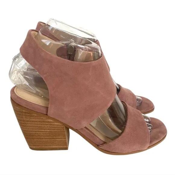 Isola Ravenna Suede Sandals Mulberry 6.5