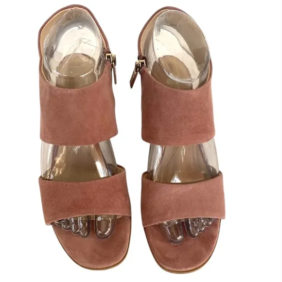 Isola Ravenna Suede Sandals Mulberry 6.5