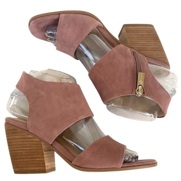 Isola Ravenna Suede Sandals Mulberry 6.5