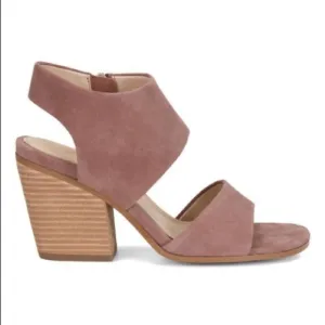 Isola Ravenna Suede Sandals Mulberry 6.5