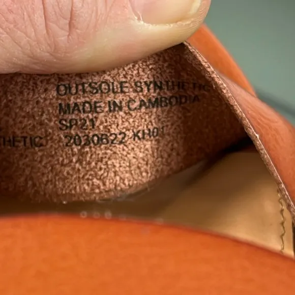 J. Crew Factory Low Block Heel Sandals in Color True Tan.