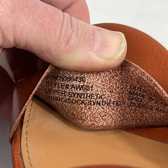 J. Crew Factory Low Block Heel Sandals in Color True Tan.