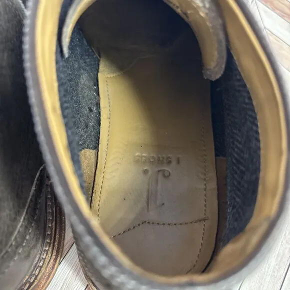 J Shoes Brown Leather Chukka BootMens sz 11 Lace-up  Handcrafted