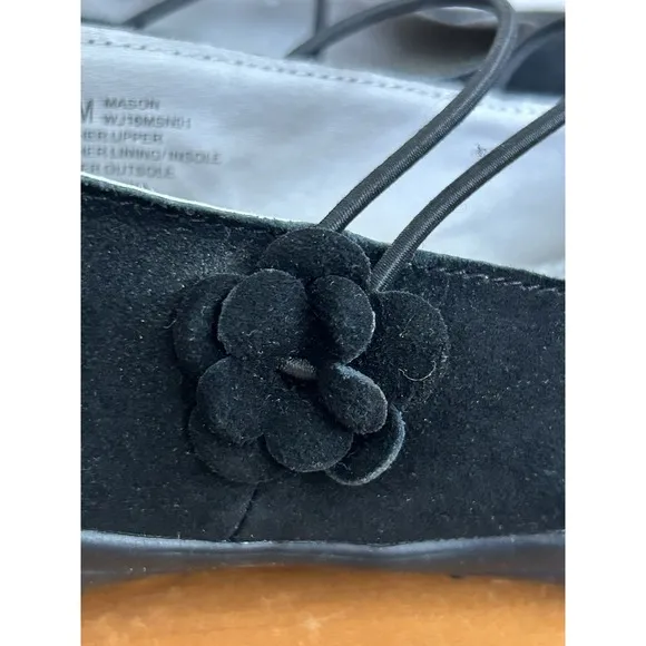 Jambu &quot;Mason&quot; Black Suede Mary Jane Flat Comfort Shoes Women's Size 8.5M