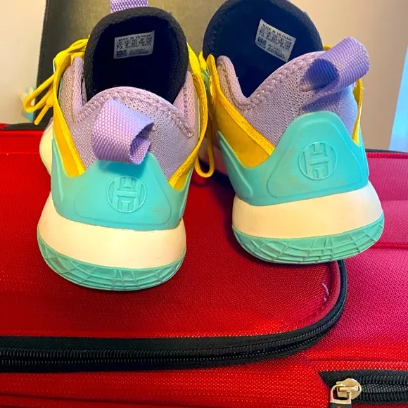 James Harden Adidas Bounce multi-colored Art series “21” lowtop basketball shoes