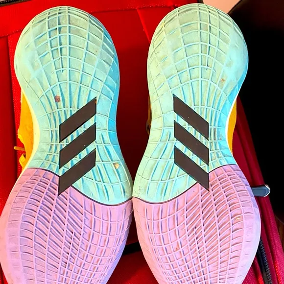 James Harden Adidas Bounce multi-colored Art series “21” lowtop basketball shoes