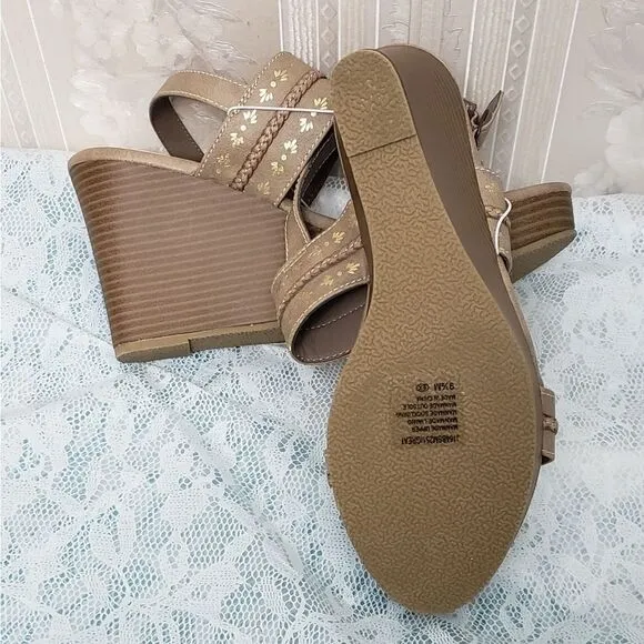 Jellypop Comfort Fit Wedges Sandals NWOT