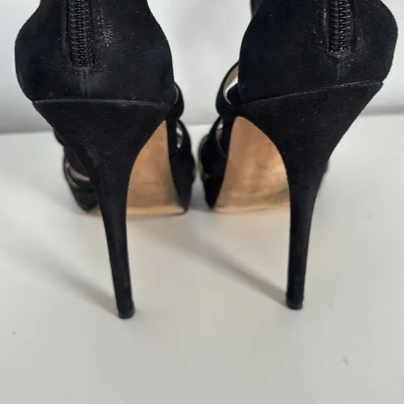 Jimmy Choo Women’s Black Cut Out Kara High Heels 40