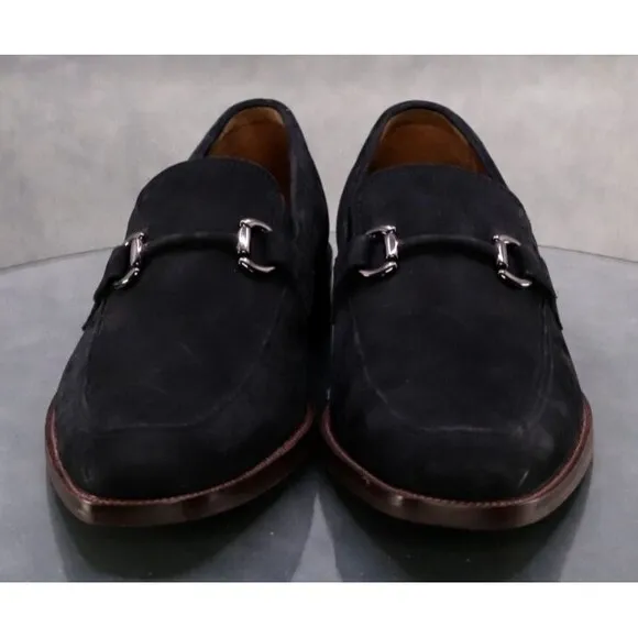 Johnston &amp; Murphy Men's Horsebit Loafers Dress Shoes Size 8.5 Nubuck Leather