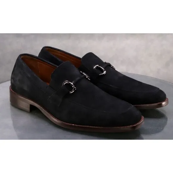 Johnston &amp; Murphy Men's Horsebit Loafers Dress Shoes Size 8.5 Nubuck Leather
