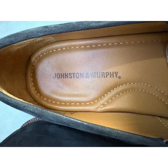 Johnston &amp; Murphy Men's Horsebit Loafers Dress Shoes Size 8.5 Nubuck Leather
