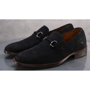 Johnston &amp; Murphy Men's Horsebit Loafers Dress Shoes Size 8.5 Nubuck Leather