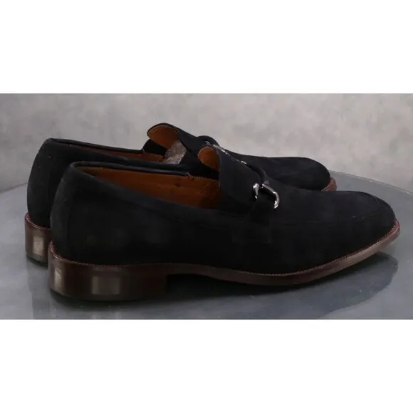 Johnston &amp; Murphy Men's Horsebit Loafers Dress Shoes Size 8.5 Nubuck Leather