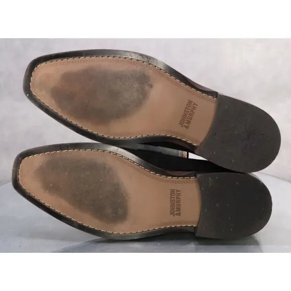 Johnston &amp; Murphy Men's Horsebit Loafers Dress Shoes Size 8.5 Nubuck Leather