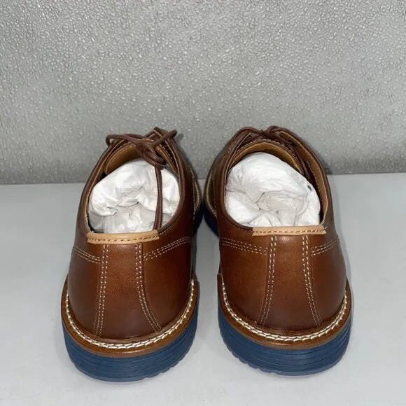 Johnston &amp; Murphy Upton Plain Toe Shoes Tan Leather Men’s Size 9 Full Grain