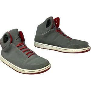 Jordan 1 Flight Basketball Sneakers Mens Sz 10.5 Hoop Shoes Gray Red 881434-004
