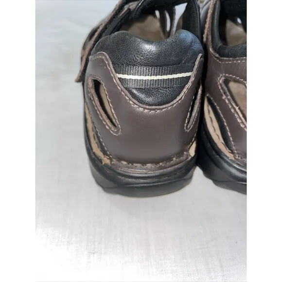 Josef Seibel Comfort Huarache Men’s Size 43 U.S. 9.5 M Brown Leather Sandals