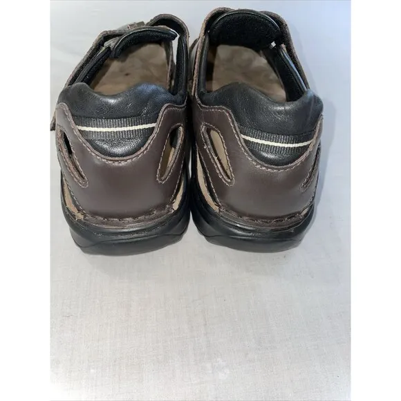 Josef Seibel Comfort Huarache Men’s Size 43 U.S. 9.5 M Brown Leather Sandals