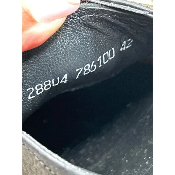 Josef Seibel Mens Leather Oxford Smart Shoes Size 42 Black US 8.5 - 9