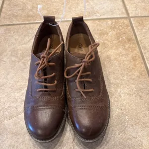 Joseph Siebel Brown Sienna Leather Lace Up Oxford Shoes