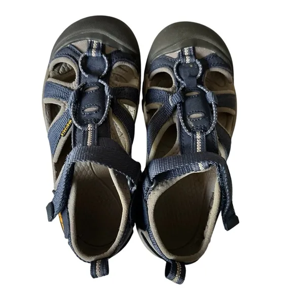 KEEN Venice H2 Hiking Waterproof Comfort Sandals Navy Blue And Grey Youth Size 2