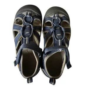KEEN Venice H2 Hiking Waterproof Comfort Sandals Navy Blue And Grey Youth Size 2