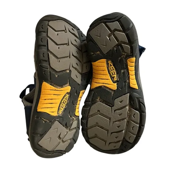 KEEN Venice H2 Hiking Waterproof Comfort Sandals Navy Blue And Grey Youth Size 2