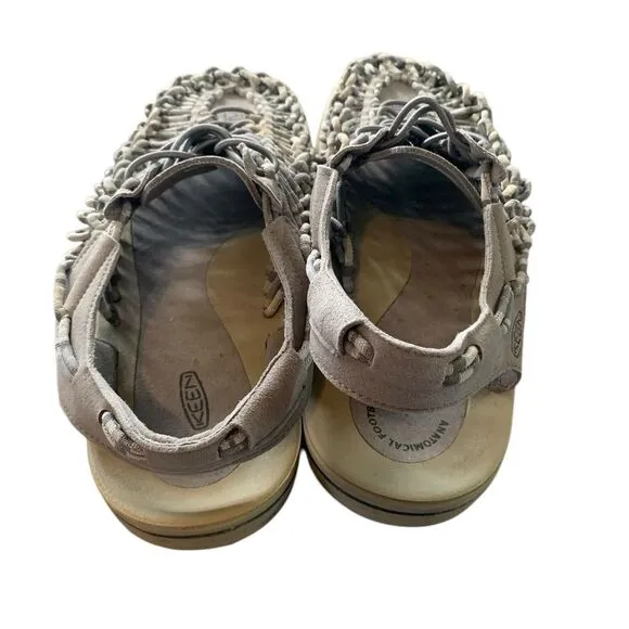 KEEN UNEEK Sandals in Light Gray Size 13