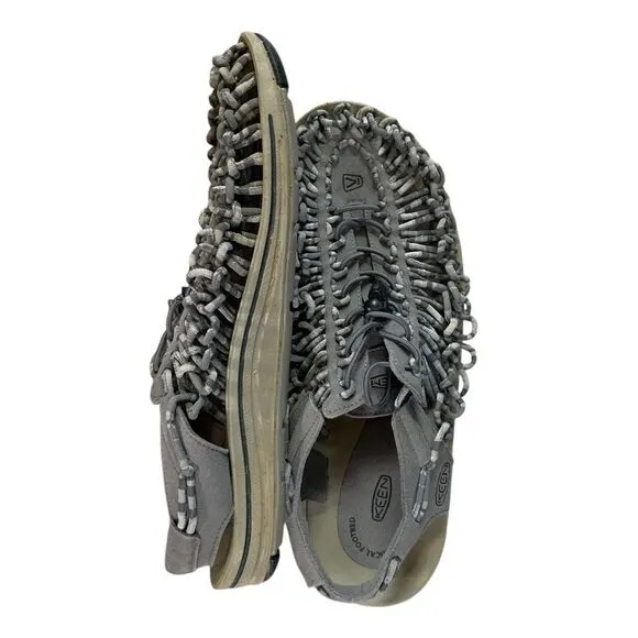KEEN UNEEK Sandals in Light Gray Size 13