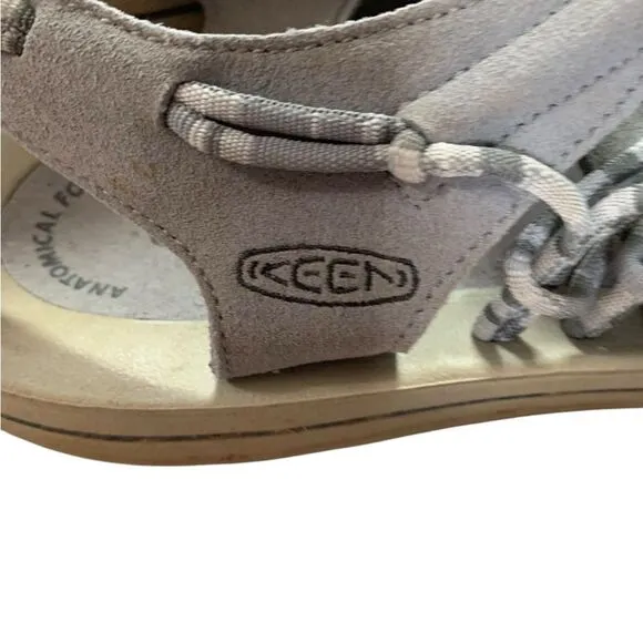 KEEN UNEEK Sandals in Light Gray Size 13