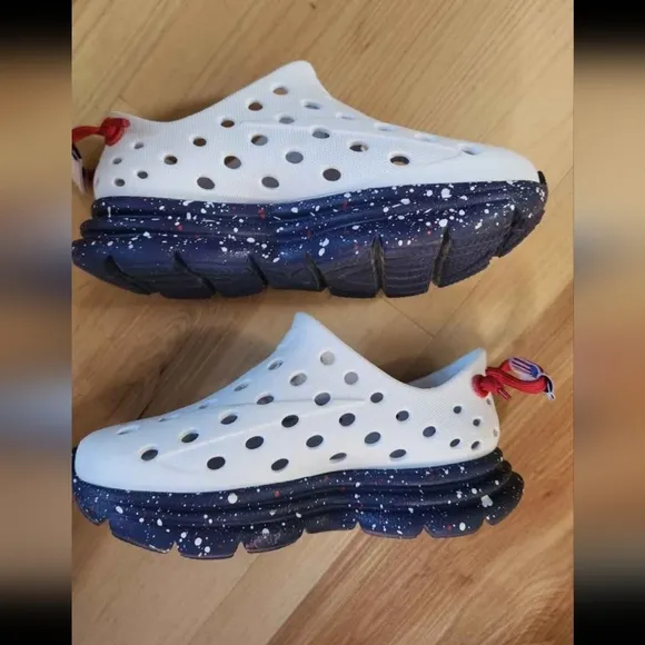 Kids Blue and Red Shoes
