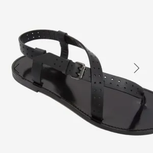 Kooples Black Flip Flop Sandals SZ Euro 38 US 8 NWT in Box