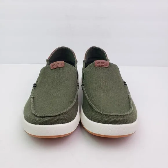 Kuru Pace Mens Size 7 Olive Green Slip On Comfort Loafer Sneaker Shoes 10420970