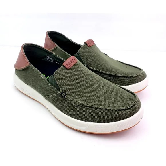 Kuru Pace Mens Size 7 Olive Green Slip On Comfort Loafer Sneaker Shoes 10420970