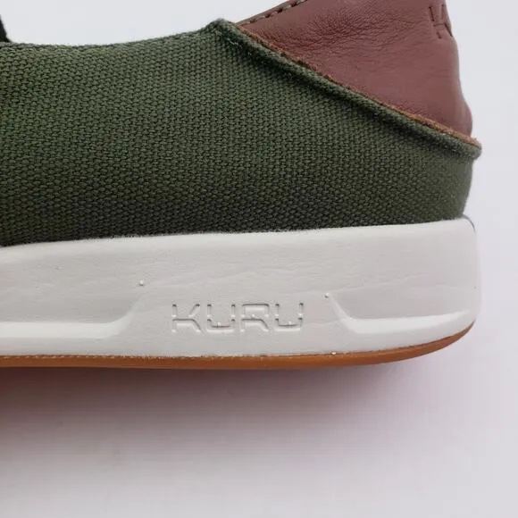 Kuru Pace Mens Size 7 Olive Green Slip On Comfort Loafer Sneaker Shoes 10420970