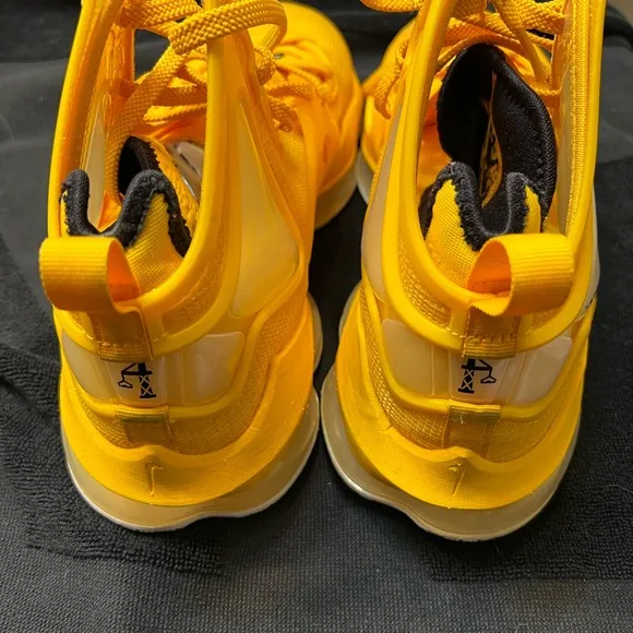 LeBron James  Yellow Basketball Shoes
