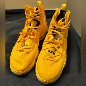 LeBron James  Yellow Basketball Shoes