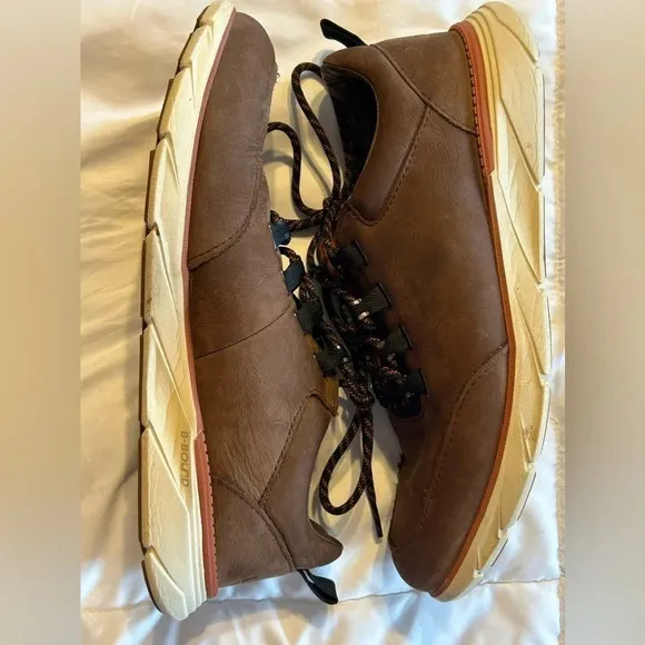 LL Bean Kennebec Brown Leather Lace Up Low Top Comfort Oxford Shoes Size 9.5