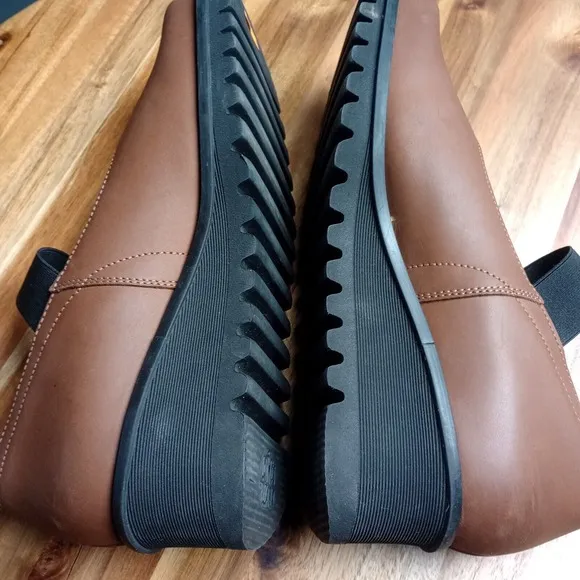 Loints of Holland Shoes Leather Mary Jane Wedge Size 41 Comfort Shoes