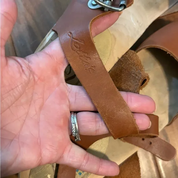 Lotta Stockholm Swedish clog sandals Brown Leather Women's Sandals 38 7-7.5