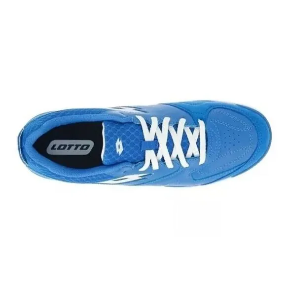 Lotto Tacto 200 V ID Indoor Futsal Soccer Shoes Size Men's 10 Diva Blue 214586
