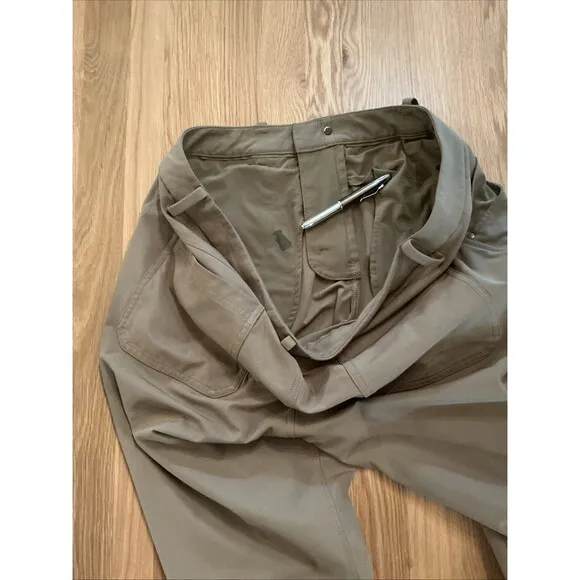 Lululemon Mens Tan ABC Classic-Fit 5 Pocket Pant sz 36