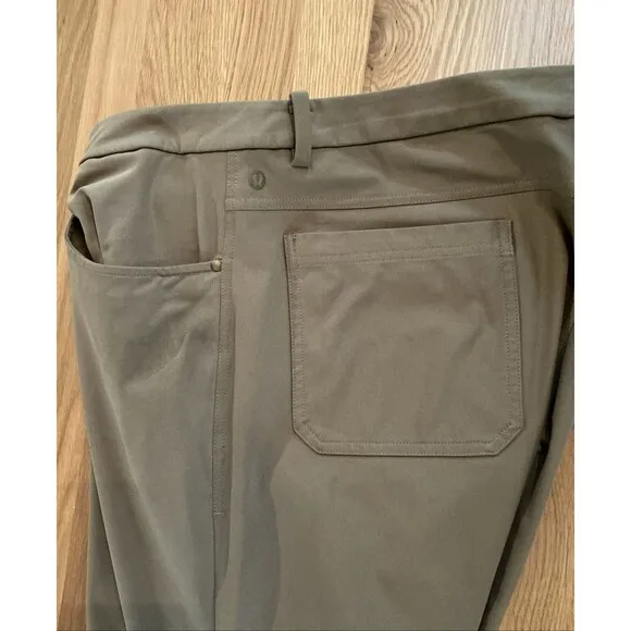 Lululemon Mens Tan ABC Classic-Fit 5 Pocket Pant sz 36