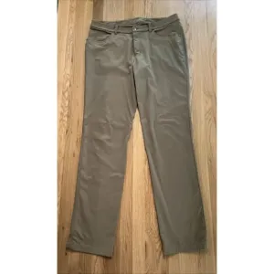 Lululemon Mens Tan ABC Classic-Fit 5 Pocket Pant sz 36