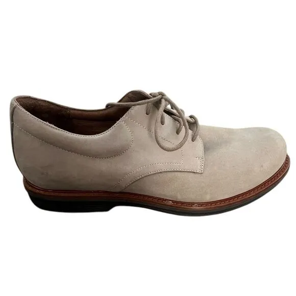 Men’s Dansko Oxford Shoes - Size 46, Grey Beige Suede EUC