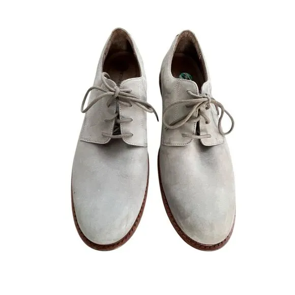 Men’s Dansko Oxford Shoes - Size 46, Grey Beige Suede EUC