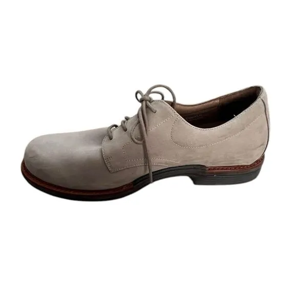 Men’s Dansko Oxford Shoes - Size 46, Grey Beige Suede EUC