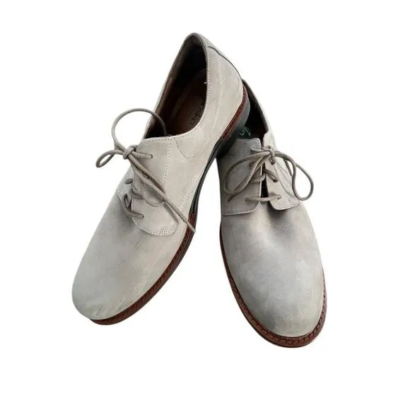 Men’s Dansko Oxford Shoes - Size 46, Grey Beige Suede EUC